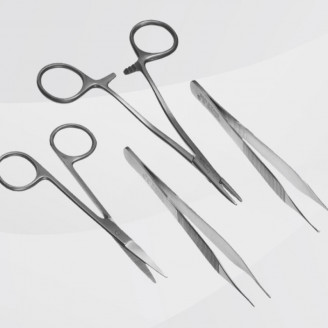 Set de suture fine à usage unique