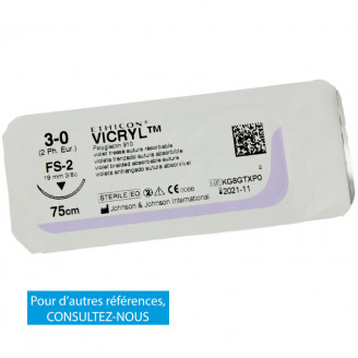 VICRYL™ (Polyglactine 910) tressé traité