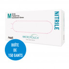 Gants MICRO-TOUCH Nitrile White BLANC. Boîte de 150 gants