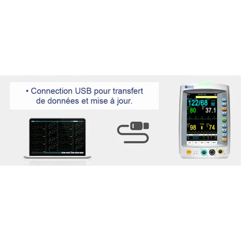 Moniteur patient MED 900 LEPU MEDICAL imprimante intégrée Moniteur patient MED 900 LEPU MEDICAL imprimante intégrée