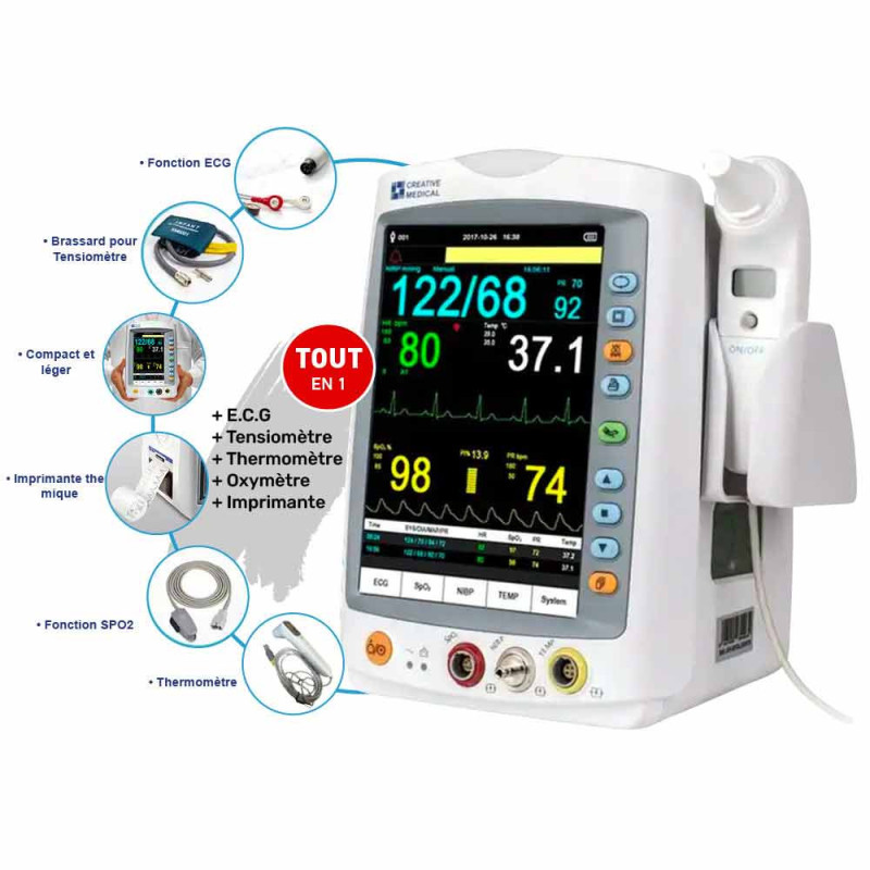 Moniteur patient MED 900 LEPU MEDICAL imprimante intégrée Moniteur patient MED 900 LEPU MEDICAL imprimante intégrée