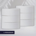 Papier toilette maxi jumbo 350 m 2 plis, x6 Papier toilette maxi jumbo 350 m 2 plis, x6
